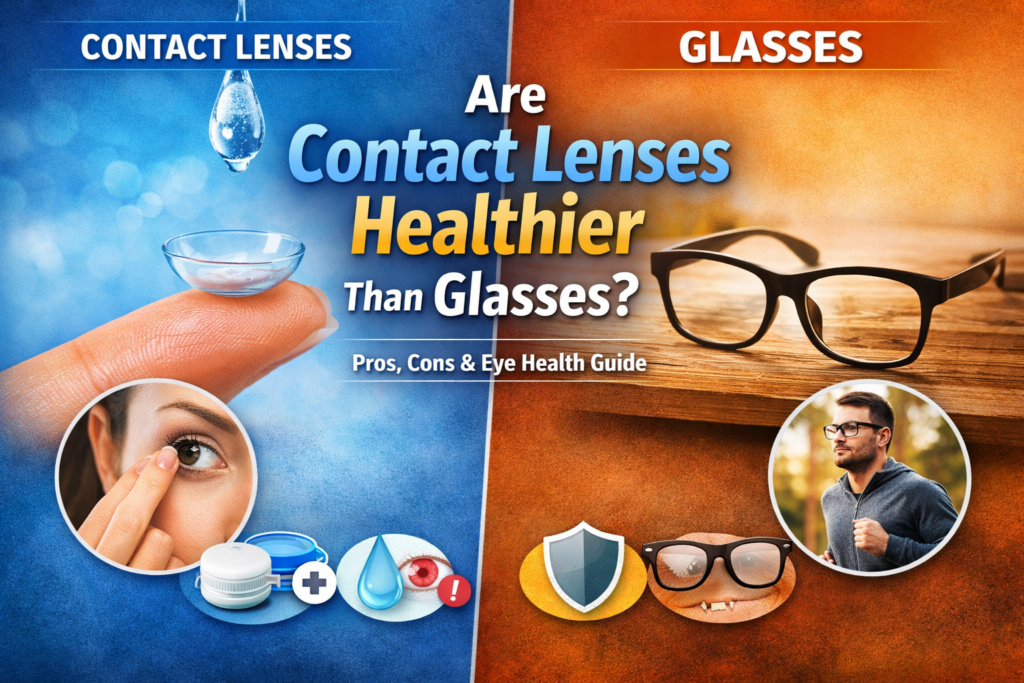 Are contact lenses healthier than glasses